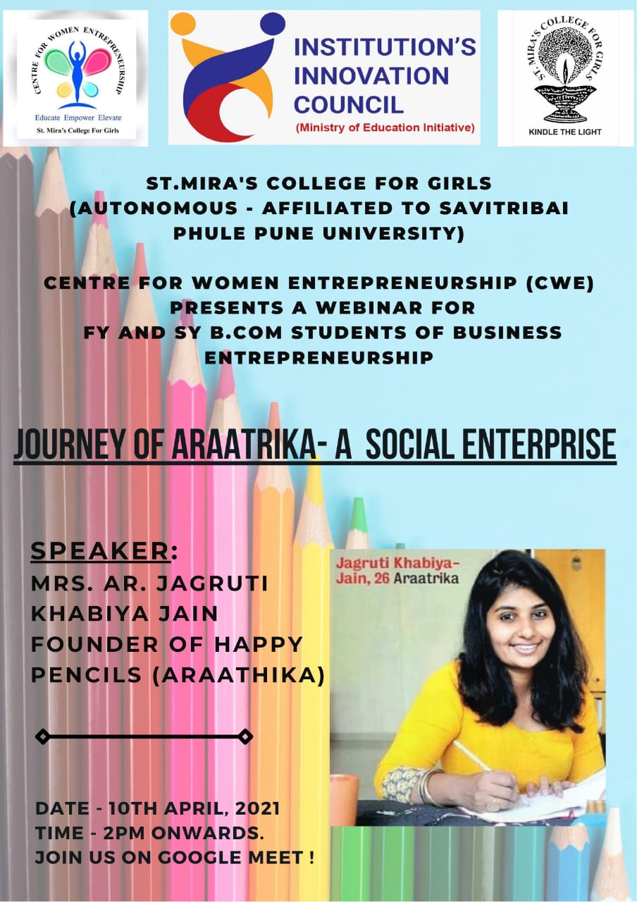 FLYER_WEBINAR_JOURNEY OF ARAATIKA - A SOCIAL ENTERPRISE_10.04.2021